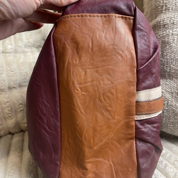 Rosetti Maroon and Beige Shoulder Bag - Picture 5 of 10